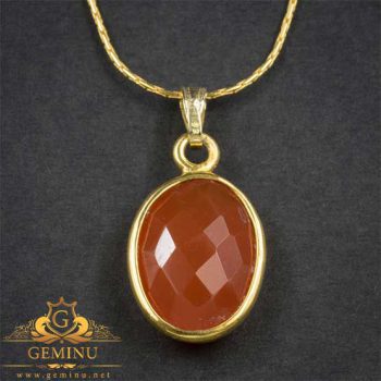 آویز طلا عقیق