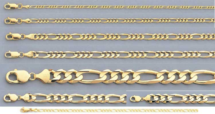 دستبند طلا فیگارو | زنجیر طلا فیگارو | زنجیر طلا فیگارو | زنجیر طلا مردانه فیگارو | دستبند طلا مردانه فیگارو | دستبند طلا زنانه فیگارو