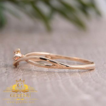 انگشتر طلا اتمی فانتزی بدون اجرت