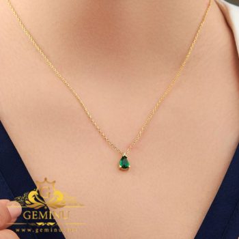 خرید آویز طلا جیبسون طرح اشک بدون اجرت