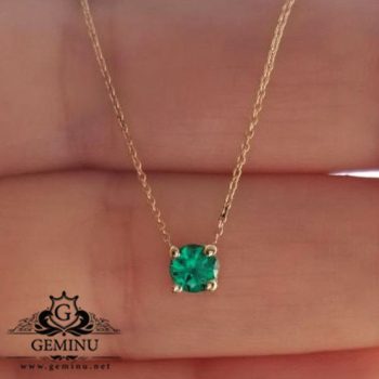 خرید آویز طلا جیبسون دایره کم اجرت 18 عیار